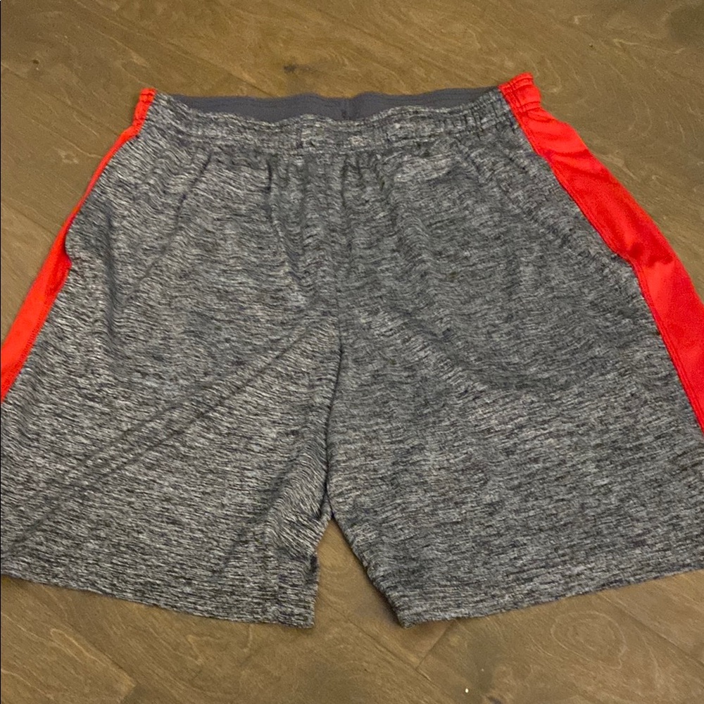BCG Charcoal and Crimson Athletic Shorts, XL